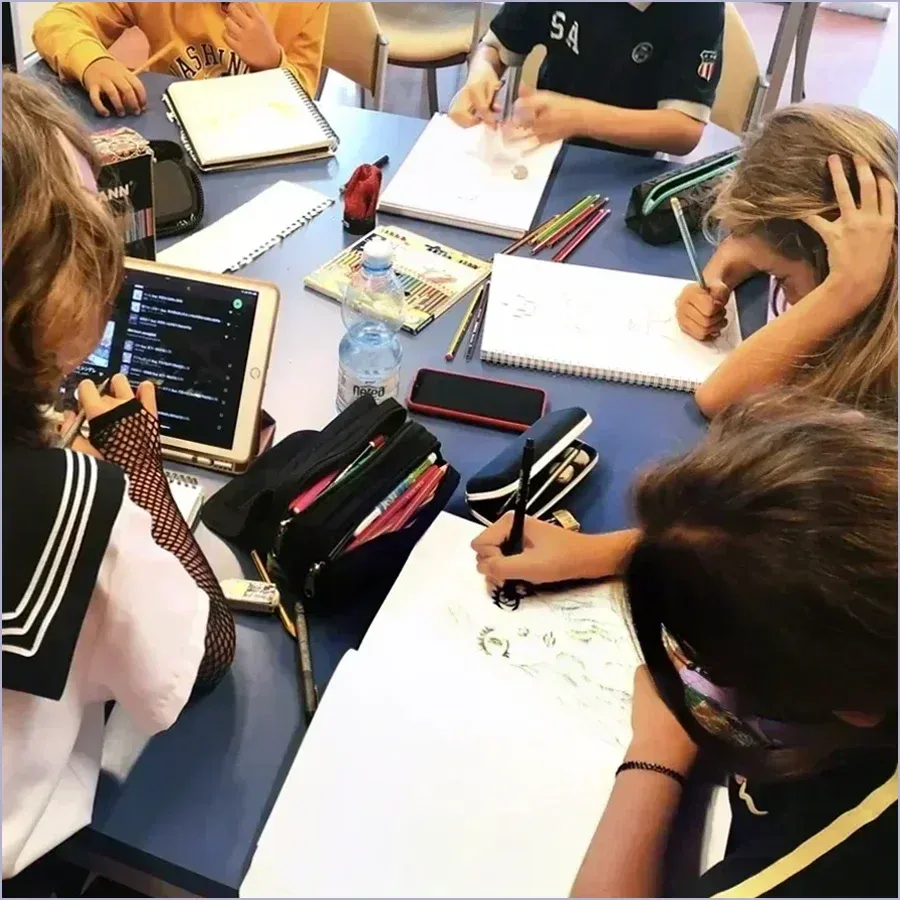 Manga per bambini, foto di classe