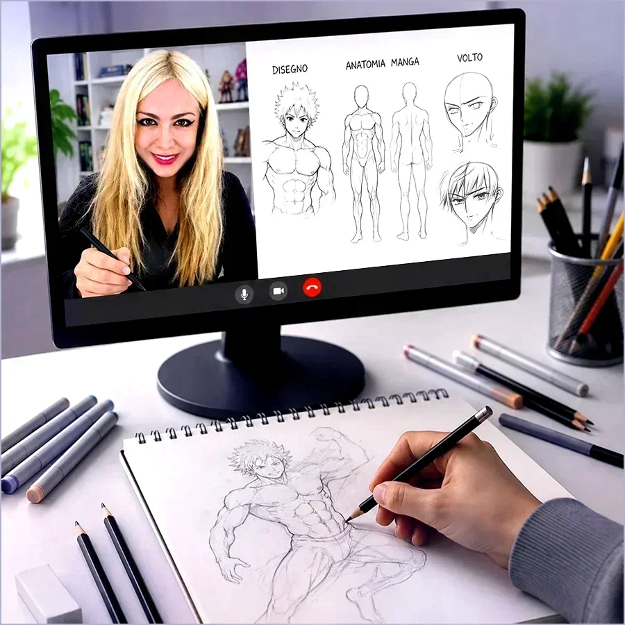 Lezione di manga online, anatomia, character design e narrazione manga