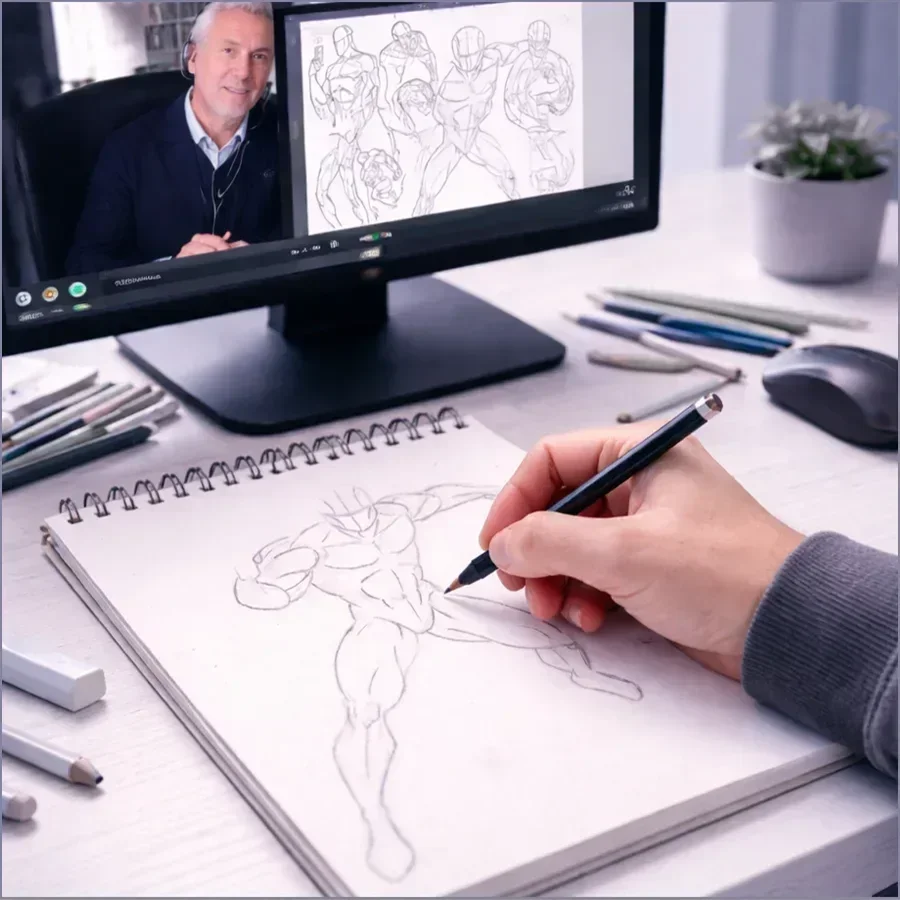 Lezione di manga online, anatomia, character design e narrazione manga