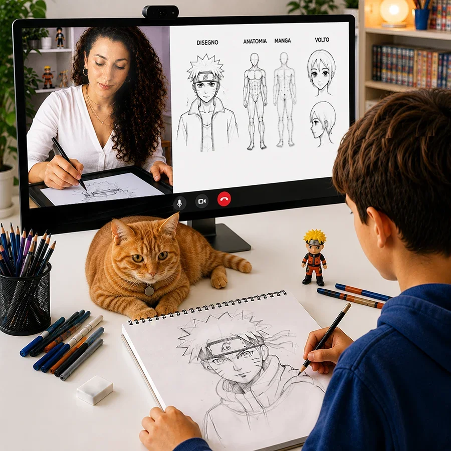 Corso manga online per bambini 9-10 anni