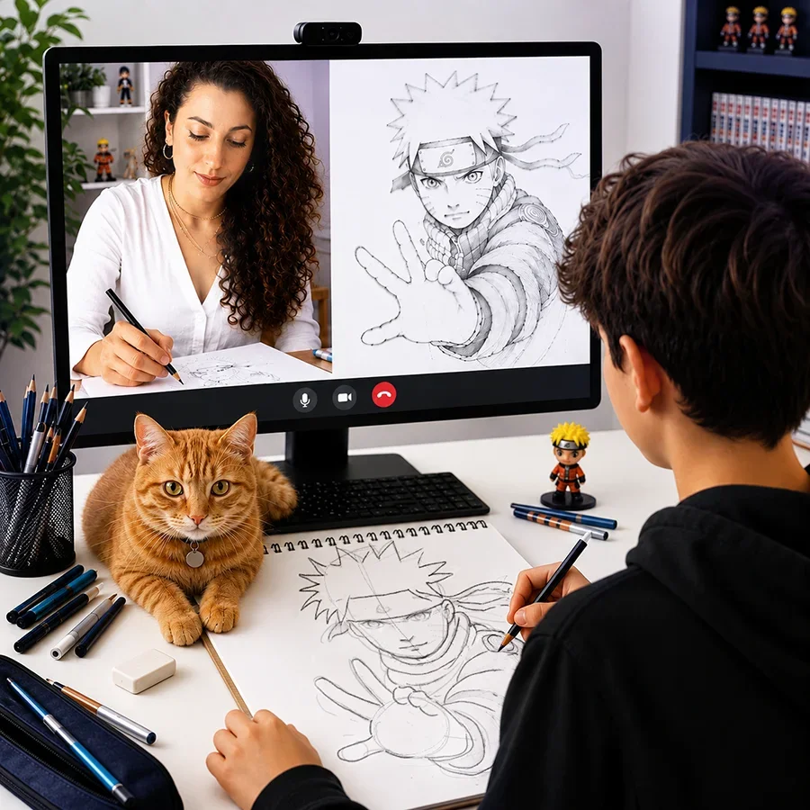 Corso manga online per ragazzi 11-12 anni
