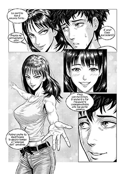 Tavola realizzata da Antonio Coventi per la Master Class Manga