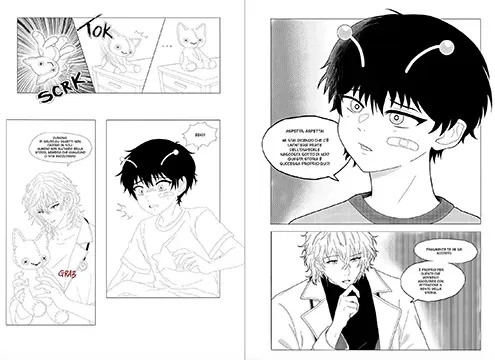 Tavola realizzata da Rebecca Lanotte per la Master Class Manga