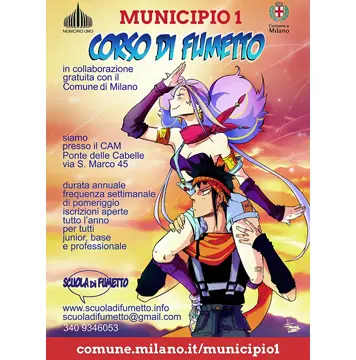 Locandina del primo corso organizzato in collaborazione con il Municipio 1 di Milano – Milano 2022